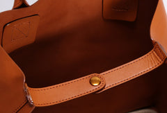 Handmade Leather Tote Purse Bucket Bag Handbag Shoulder Bag Large for Women Leather Shopper Bag - EverHandmade