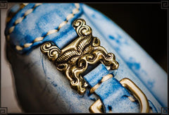 Handmade Leather Tooled Tibetan Mens Chain Biker Wallet Cool Leather Wallet Long Phone Wallets for Men
