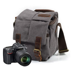 Mens Small Canvas Camera Messenger Bag Side Bag Camera Shoulder Bag for Men