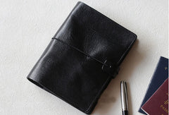 Handmade Genuine leather travel wallet passport journal notebook purse long wallet women