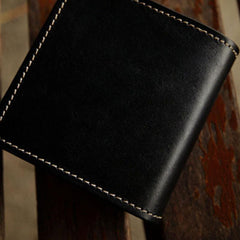 Handmade Leather Mens billfold Wallet Cool Slim Wallet Biker Wallet for Men