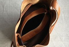 Genuine Leather Bucket Bag Shoulder Bag For Women Leather Crossbody Bag - EverHandmade