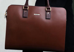 Leather Mens Briefcase Work Bag Business Bag Laptop Bag for men