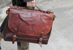 Handmade messenger bag briefcase satchel purse leather crossbody bag  shoulder bag women
