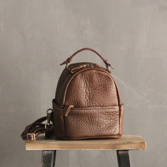 Cute LEATHER WOMENs Small Backpack Stylish SHOULDER BAG Purses FOR WOMEN