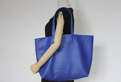 Handmade Vintage Leather Oversize Tote Bag Shoulder Bag Handbag For Women - EverHandmade