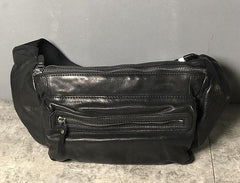 Leather Men Fanny Pack Small Waist Bag Hip Pack Belt Bag Bumbag for Men