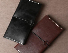 Leather Mens Cool Long Leather Wallet Phone Clutch Wallet for Men