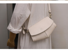 Cute LEATHER Side Bags Sling Bag WOMEN Saddle SHOULDER BAG Small Crossbody Purses FOR WOMEN