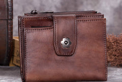 Genuine Leather Wallet billfold Wallet Vintage Wallet Purse Fo Women - EverHandmade