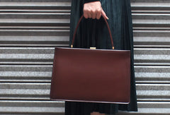 Genuine Leather Handbag Purse Shoulder Bag Work Bag for Women Leather Shopper Bag - EverHandmade