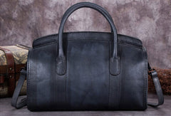 Genuine Leather Handbag Briefcase Bag Vintage Crossbody Bag Shoulder Bag Purse For Women Mens - EverHandmade