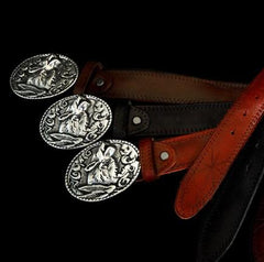 Handmade Leather Mens Belts Custom Cool Leather Men Black Belt for Men