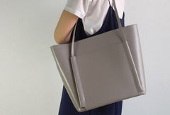 Genuine Leather Handbag purse Large Shoulder bag Tote Bag Shopper Bag for Women - EverHandmade