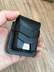 Handmade Coffee Leather Classic Zippo Lighter Case Standard Zippo Lighter Holder Pouch For Men