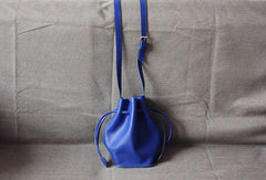 Genuine Leather Bucket Bag Shoulder Bag Crossbody Bag Handbag Purse For Women - EverHandmade