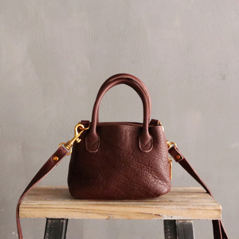 Small LEATHER WOMENs Handbag Mini Vintage Shoulder Purses FOR WOMEN