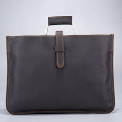 Cool Leather Mens Briefcase 13inch Laptop Bag Work Handbag Business Bags for Men