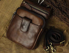Vintage Leather Belt Pouches for Men Waist Bag BELT BAGs Shoulder Bag For Men