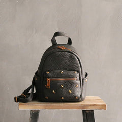 Cute LEATHER Mini WOMEN Backpack Purse Small Backpack FOR WOMEN