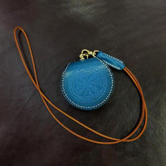 Cool Leather Brown Men's Womens Coin Holder Black Wristlet Change Wallet Coin Case For Men