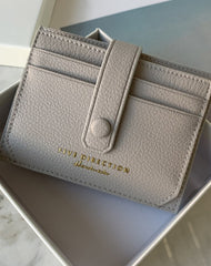 Cute Women Light Blue Vegan Leather Small Card Holder Card Wallets Slim Card Holders Credit Card Holder For Women