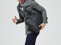 Handmade Leather Mens Cool Messenger Bag Work Bag Business Bags Briefcase Bag for men