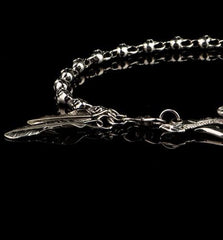 Brass Silver biker trucker Skull wallet Chain for chain wallet biker wallet trucker wallets