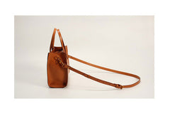 Brown Womens Leather Tote Purse Handbag Shoulder Bag Small for Women Leather Shopper Bag - EverHandmade
