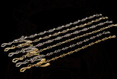 Brass Silver biker trucker Tibetan wallet Chain for chain wallet biker wallet trucker wallet