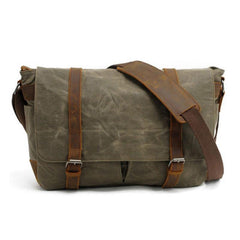 Waxed Canvas Mens Camera Shoulder Bag Canvas Messenger Bag Canvas Camera Side Bag for Men