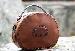 Handmade handbag purse leather crossbody bag purse shoulder bag for women