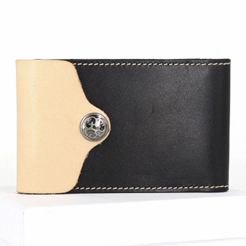 Unique Leather Mens Card Wallet Front Pocket Wallets Small Change Wallet for Men