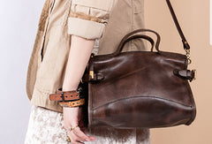 Handmade Genuine Leather Handbag Bag Messenger Bag Crossbody Bag Shoulder Bag Purse For Women - EverHandmade