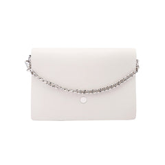White Leather Women Chain Small Handbag Shoulder Bag For Women