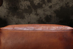 Genuine Leather Mens Briefcase Messenger Bag iPad Bag Chest Bag Bike Bag Cycling Bag for men - EverHandmade