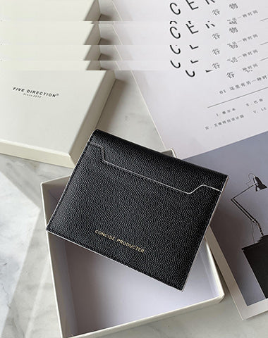 Cute Women Black Leather Card Holders Slim Card Wallet Card Holder Wallet For Women