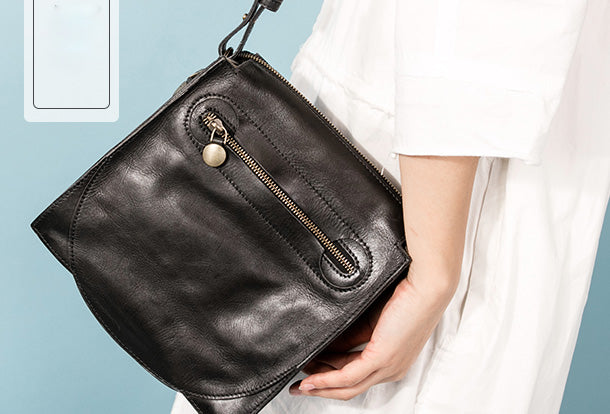 Handmade Leather Purse Messenger Bag Crossbody Bag Shoulder Bag Purse For Women - EverHandmade