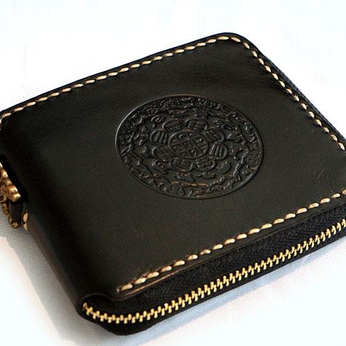 Handmade Leather Mens Biker Chain Wallet Cool Leather Wallets Small Chain Wallets for Men