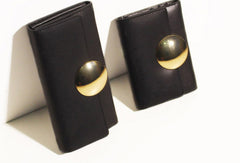 Genuine leather Bifold Cute billfold clutch purse long wallet purse clutch women