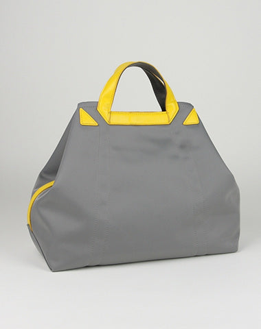 Light Gray Womens Nylon Handbag Totes Light Gray Womens Nylon Leather Shoulder Tote Purse for Ladies