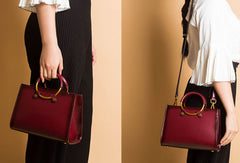 Genuine Leather crossbodybag handbag shoulder bag for women leather bag - EverHandmade