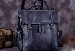 Vintage Handmade Womens Leather Backpack Bag Fashion Backpack Purse For Women - EverHandmade