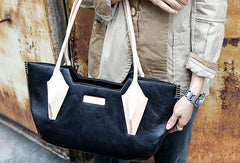 Handmade handbag purse shopper leather bag purse shoulder bag for women - EverHandmade