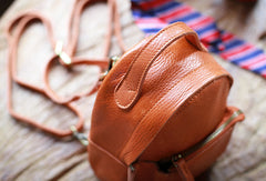 Stylish Leather Cute Womens Small Backpack School Backpack Mini Backpack for Women