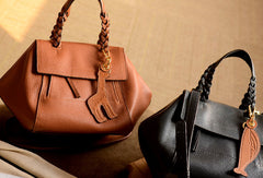 Handmade Genuine Leather Handbag Crossbody Bag Shoulder Bag Purse For Women - EverHandmade