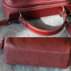 Best Leather Zip Women's Small Square Crossbody Bag Purse - Annie Jewel