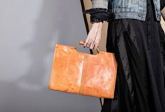 Genuine Leather Handmade Handbag Bag Shoulder Bag Purse For Women - EverHandmade