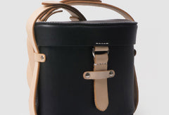 Handmade Leather bucket cute doctor bag purse shoulder bag small white phone crossbody bag
