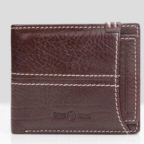 Cool Leather Mens billfold Slim Leather Wallet Men Small Bifold Wallet for Men